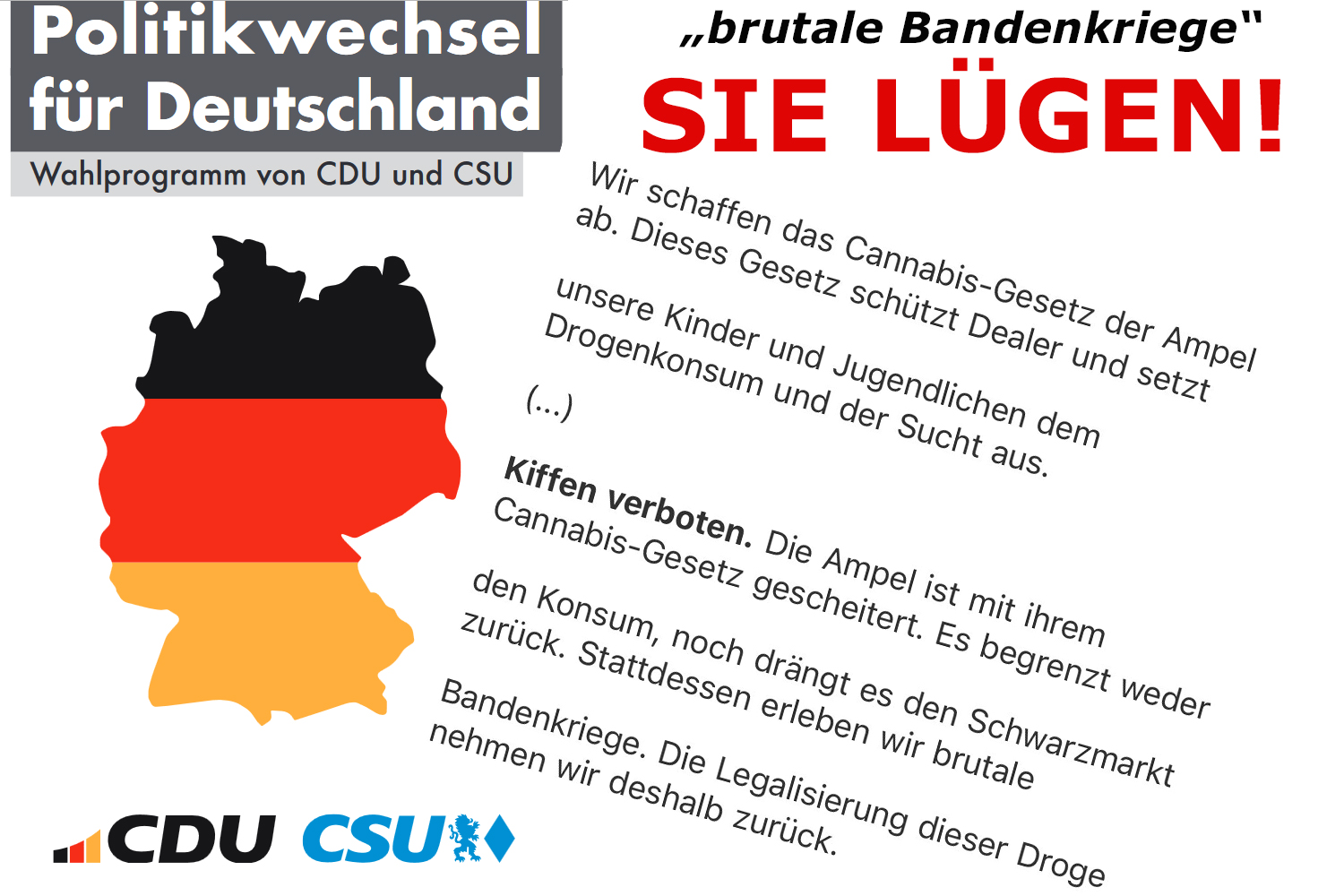 CDU CSU Wahl Lügen