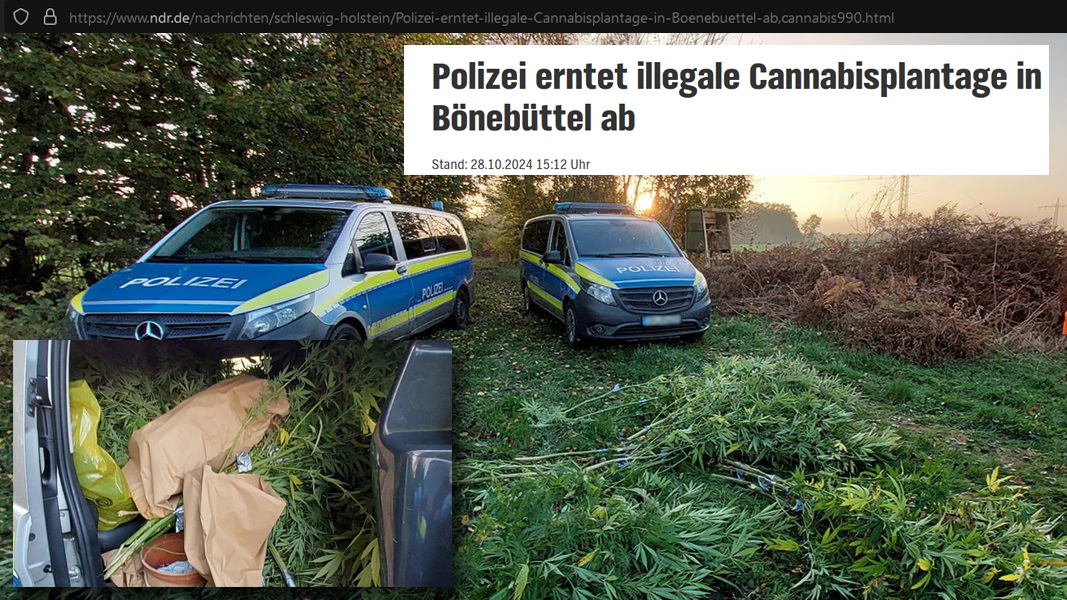 Polizei als Erntehelfer